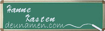 Hanne Kasten Visitenkarte